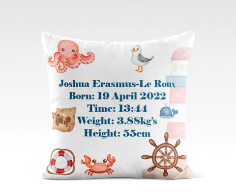 Birth Announcement Cushion