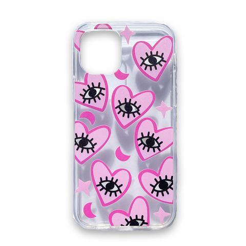 Hearty Eyes Pink Smartphone Cover