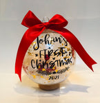 First Christmas Baubles