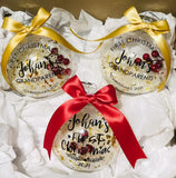 First Christmas Baubles