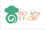 Monkey Strudel - Coral Swaddle Set